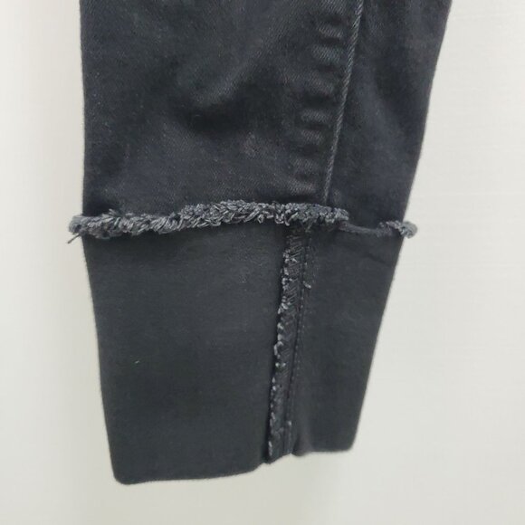 Denizen by Levi's High-Rise Jegging Crop Women's Black Cuffed Hem Jeans 28 - Picture 4 of 12